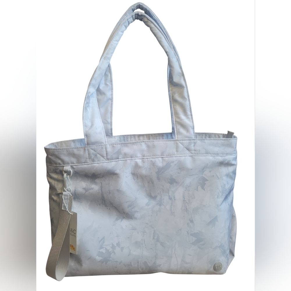 Bolso tote gris sutil de C&C California